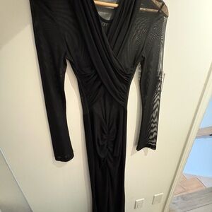 Chic Black Long Sleeve Dress